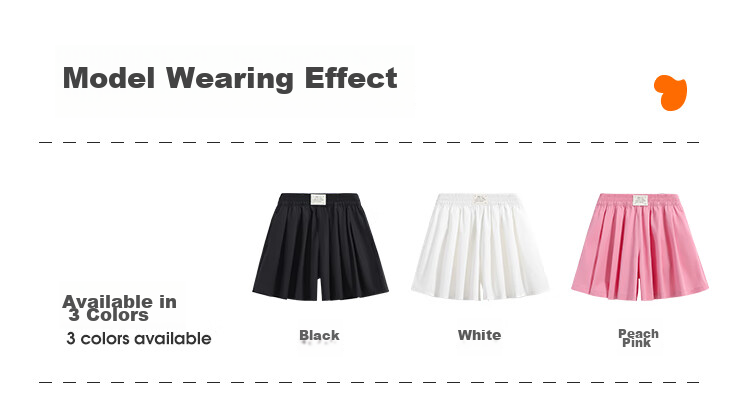 QQ DUCK Children's Clothing, Girls' Summer Shorts, Wide-Fit Youth Wear, Versatile, White Color; Size 140 11