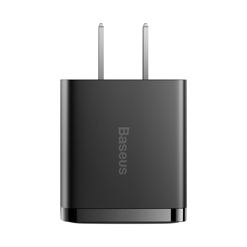 BASEUS Dual-Port Charger USB Socket Multi-Port Charging Head 5V2A/1A Adapter Compatible with IPhone 15/14/13, Huawei, Xiaomi, Android Phones, IPad Tablets Black