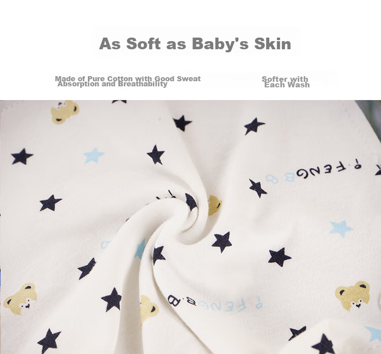 9I9 Baby Belly Band, Summer Pure Cotton, Protects Stomach, Infant Waist Wrap, Newborn Swaddle, Navel Protection, Adjustable for Sleeping, 0-1 Year Old, Bear Desig 9
