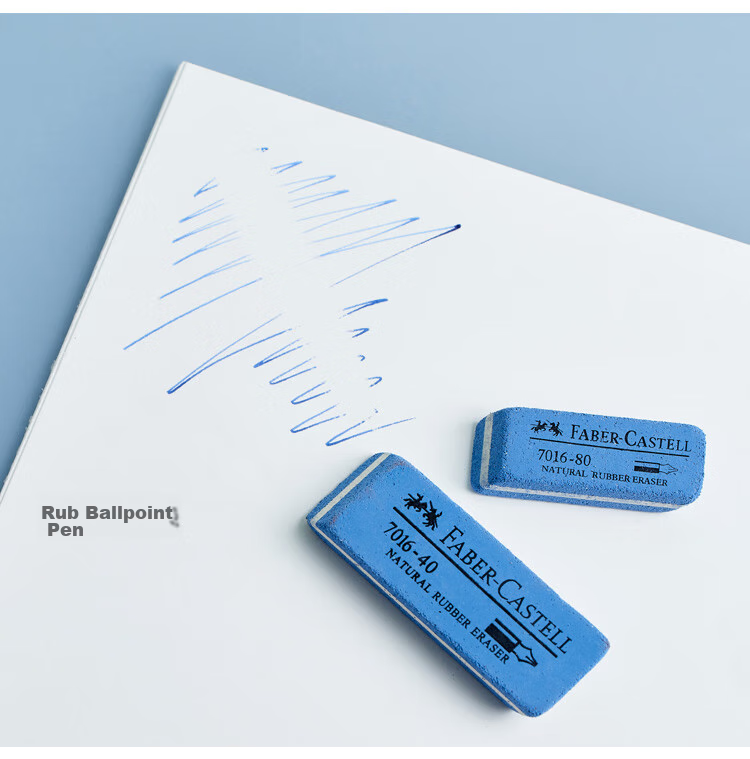 Faber-Castell Matte Eraser, Sand Eraser, Multi-Purpose Eraser, 7016-40 Large Size, Pack of 5 9