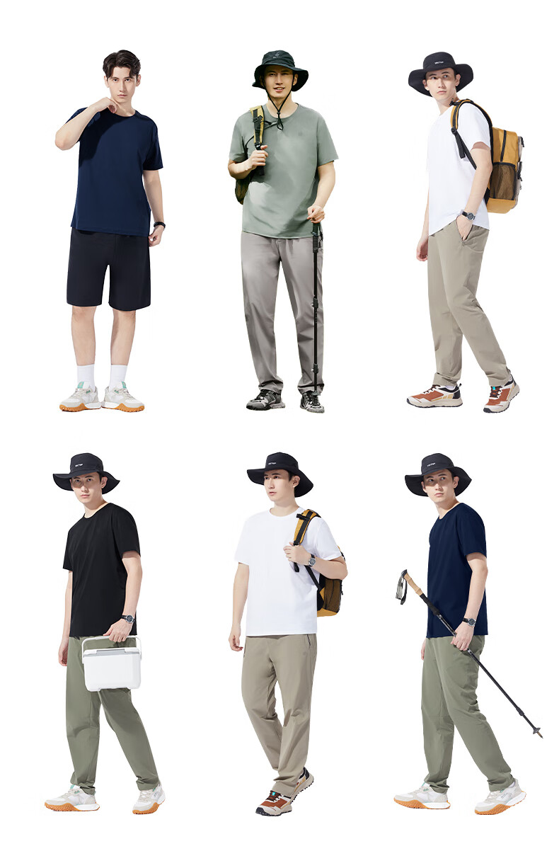 TECTOP Outdoor Short-Sleeve Lightweight Breathable Crew Neck T-Shirt, Top 2422111TX Bicheng M 21