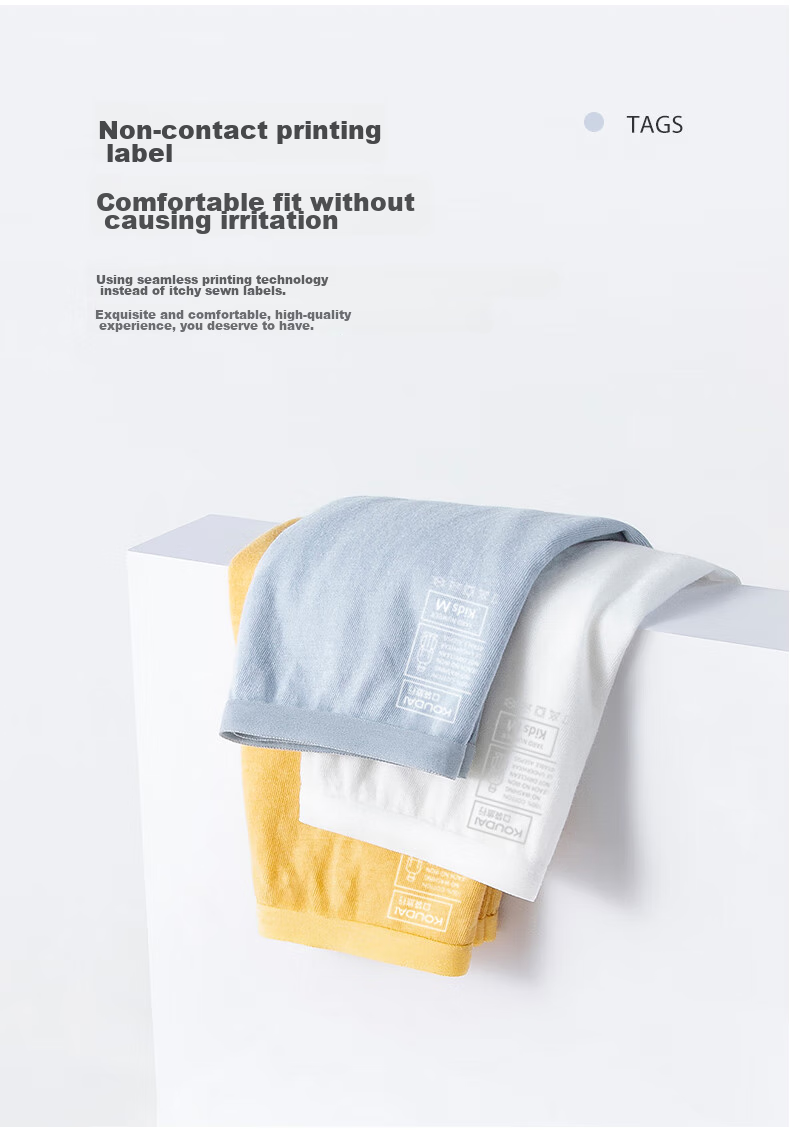 HINCLOUD Xin Yun 5-Pack Children's Disposable Underwear, Boyshorts for Girls, Pure Cotton, Sterile, Portable, No-Wash, Girls' Size M 6