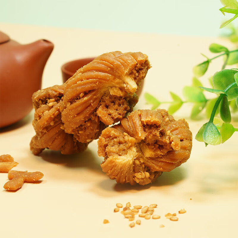 津顺祥 天津特产夹馅大麻花（黑芝麻味）400g/袋