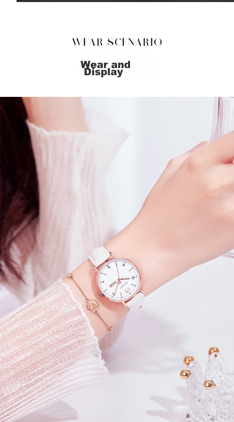 Hello Kitty Student Exam Watch for Female Students in Middle School, High School, And College Entrance Exams, Civil Service Exams, Postgraduate Entrance Exams, Quiet Quartz Watch 9