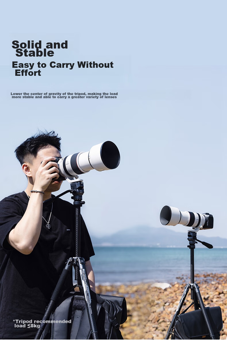 Ulanzi F38 Carbon Fiber Tripod, Air Three Air Hydraulic Pan Head, Portable Outdoor Quick-Release Quick-Install Digital Camera Photography Tripod 6
