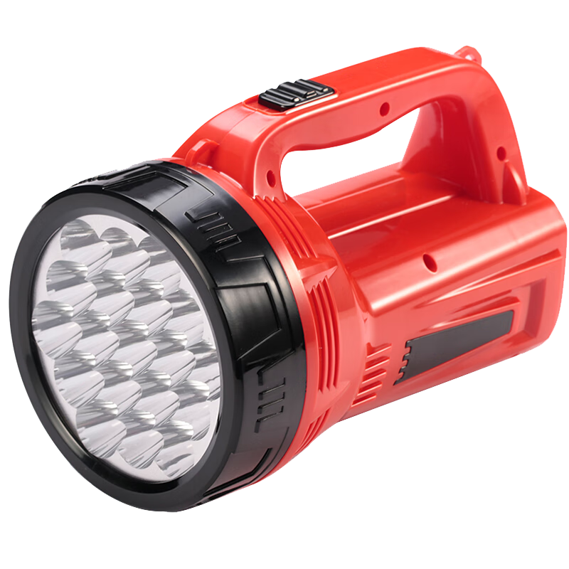 DP Outdoor High-Intensity Searchlight LED Long-Range Waterproof Flashlight with Long Battery Life for Construction Site Emergency Lighting 7049B Red