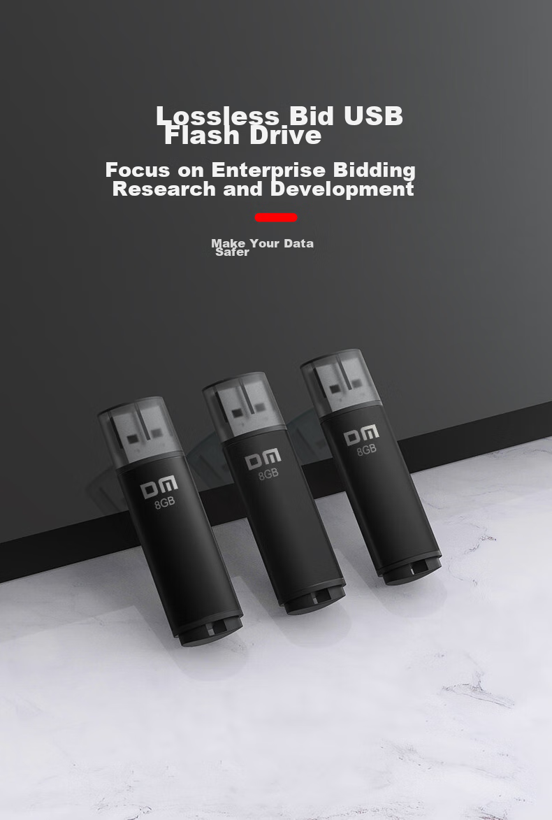 DM Daimai 8GB USB2.0 Flash Drive PD204 Black Bid And Tender Small USB Drive for Corporate Bidding, Computer And Car Use 1