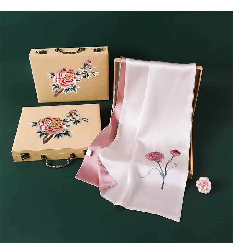 Hangsifu Suzhou Silk Scarf, Autumn And Winter Warm Neck Protection Shawl for Women, Mulberry Silk Wrap, Outer Layer, Birthday Gift for Mom 14