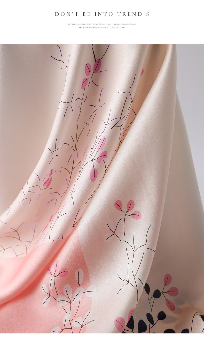 Hangsifu Silk Scarf Shawl Wrap, Autumn And Winter Neck Protection Cloak, Mother's Birthday Gift Box 26