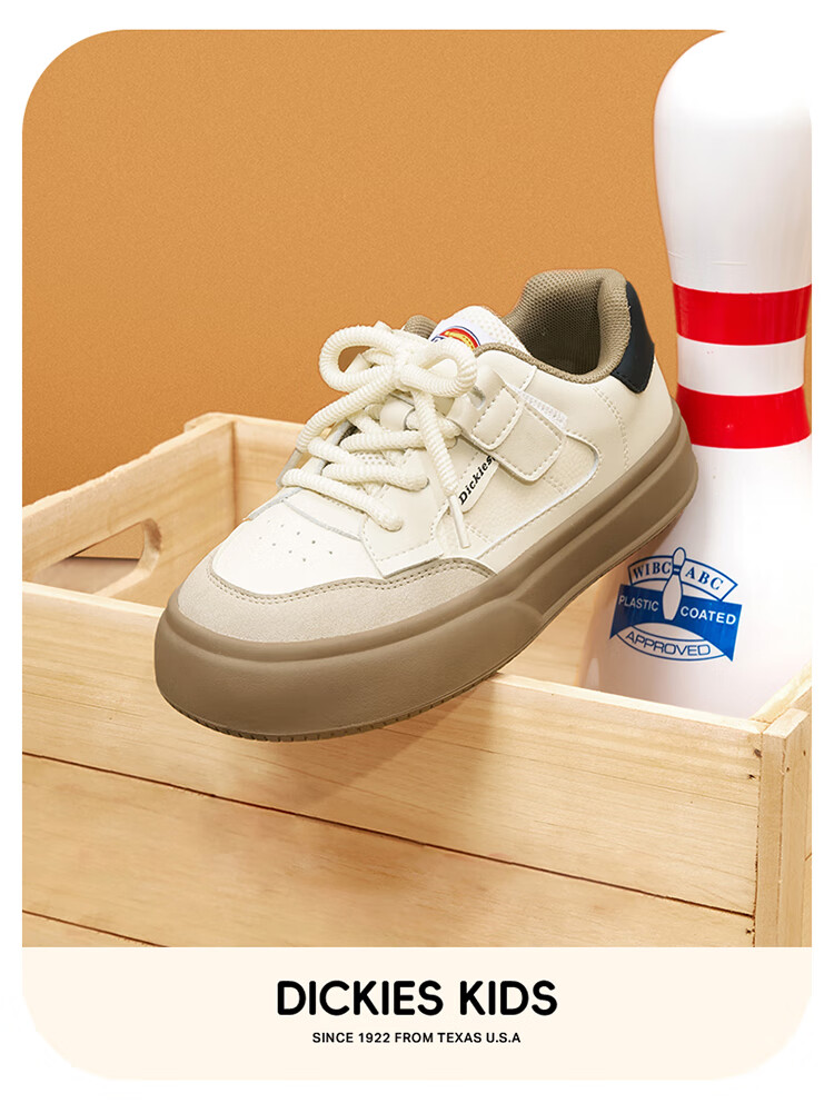 Dickies Children's Canvas Shoes, New Spring And Summer Style for Girls, Casual Shoes with Fleece Lining, Comfortable Training Shoes for Older Kids, Lightweight Versatile White Sneakers for Students 20