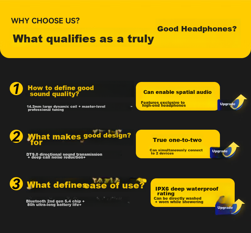 SANSUI [Major New Product | Three Major Upgrades] T19/W19 Bluetooth Headphones, Over-Ear Bone Conduction Concept, Non-In Open Wireless Noise-Cancelling Sports Headphones, Compatible with Xiaomi 2