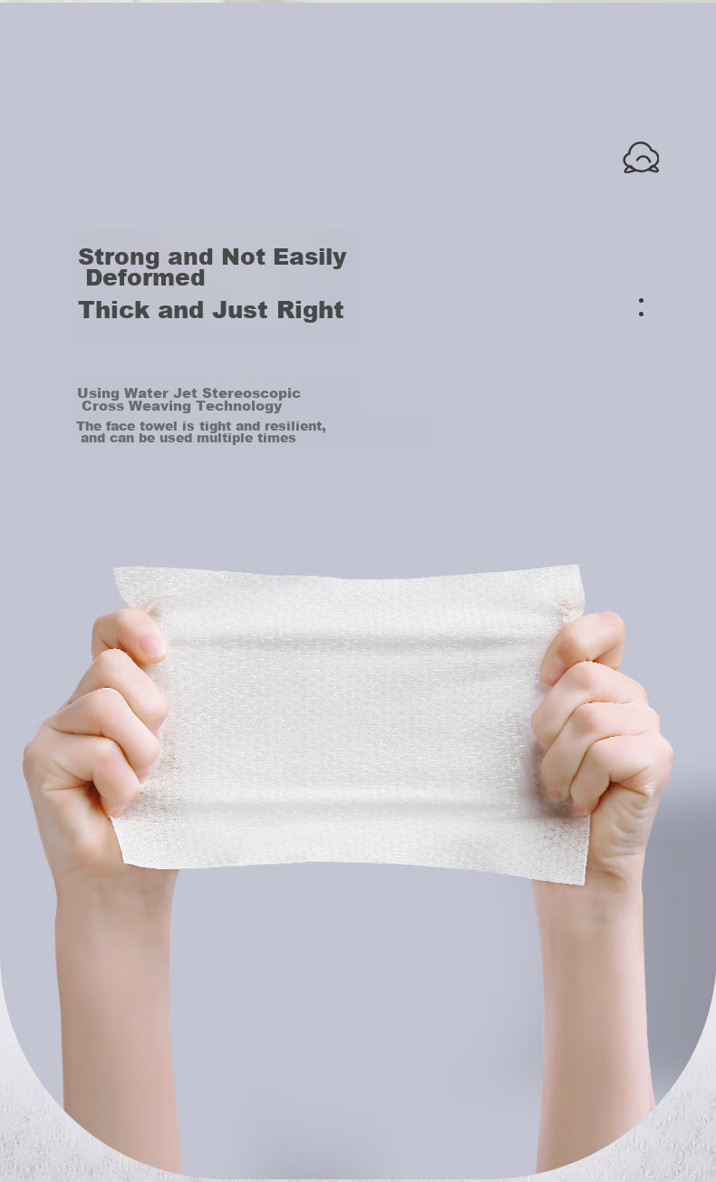 Grace Disposable Face Towels for Home And Travel, Plain Weave Style, 6 Packs, 20*20cm, 100 Pieces/pack 11