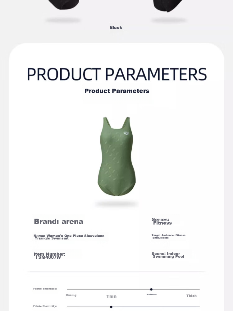 Arena One-Piece Sleeveless Triangle Swimsuit for Women, Chlorine-Resistant, Slimming, Elastic, Comfortable Fabric, Professional Athletic Swimwear 12