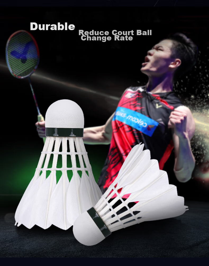 VICTOR Badminton Master Competition Training Feather Shuttlecocks Stable Flight Durable Recommended 12pcs Master No.6 Speed 77 1 Tube 6