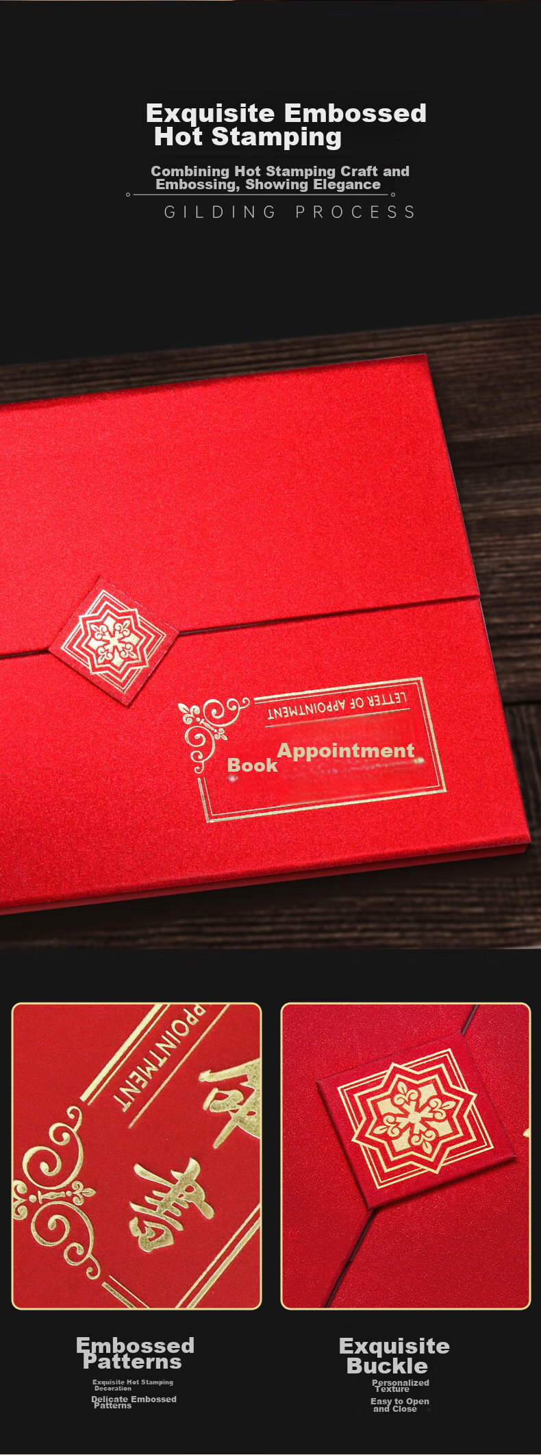 Befon A4 Appointment Letter, Appointment Book Cover, Appointment Certificate, Commission Document, Student Appointment Letter, Award Certificate Holder, Protective Cover with 2 Inner Pages, 1389 5