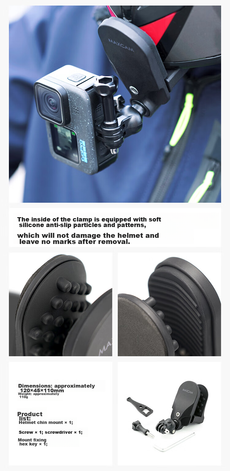 MAXCAM/Maisikamu Compatible with GoPro Ace Pro 2/GoPro 13/12/11/10/9/8/7 Action Cameras, Car Suction Cup Glass Mount, Vehicle-Mounted Bracket Accessories 9