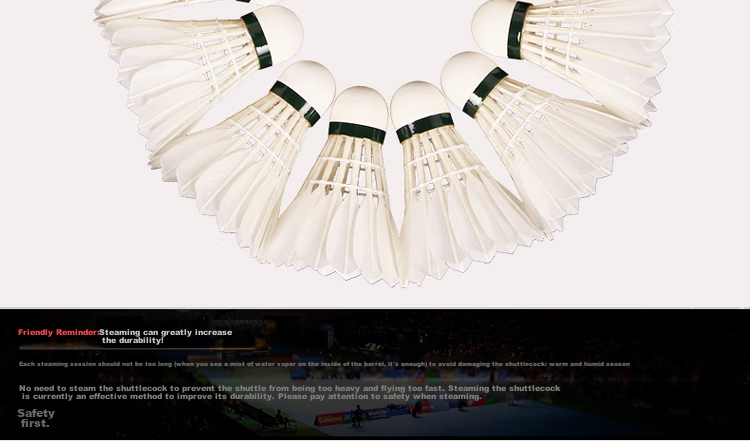 YONEX Badminton AS-05 Durable Stable Competition Group Purchase Gift Duck Feather Shuttlecocks, Pack of 12 (No Speed Specification) 7