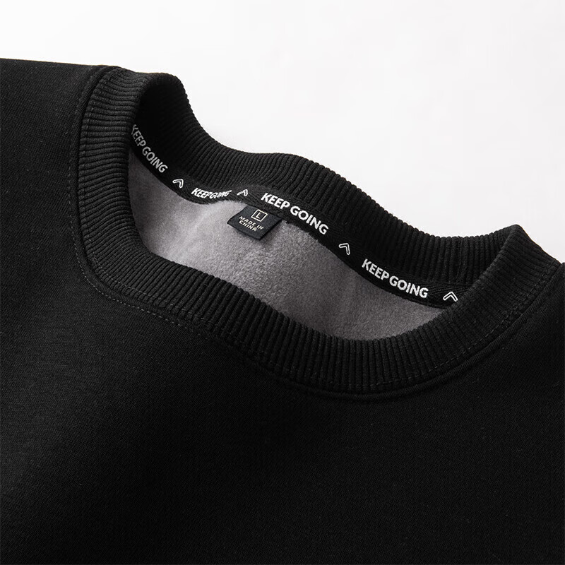 GENIOLAMODE Fleece-Lined Sweatshirt for Men, Winter 2026 New Thick Round Neck Inner Layer Pullover Long-Sleeve T-Shirt