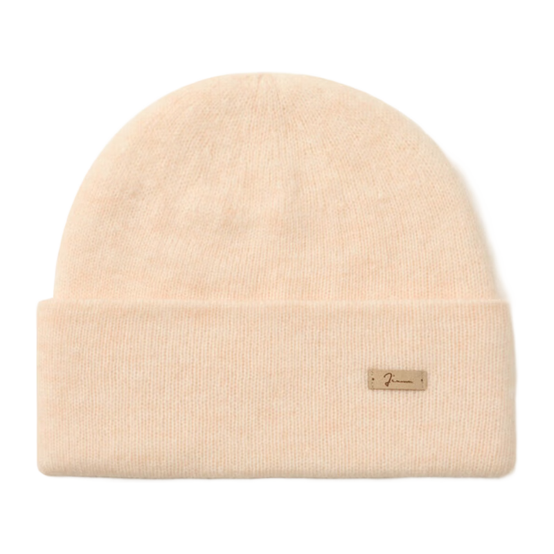 JIUMU Pure Wool Warm Knit Hat, Autumn And Winter Knitted Cap, Cold Hat, Winter Hat, Maternity Hat, Outdoor Cold-Proof Hat for Women in Winter