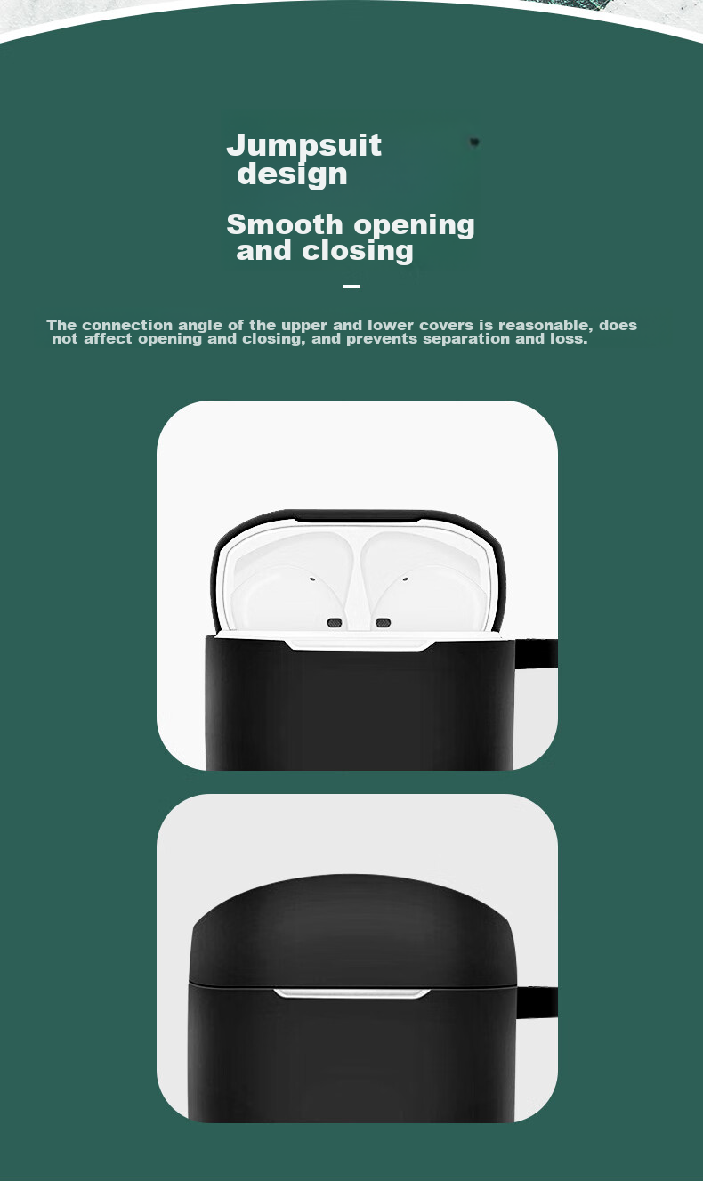 Masentek Earphone Case, Compatible with Edifier Lolli3 ANC Bluetooth Headphones, Charging Case Silicone Storage Box Soft Shell for Pods/Pro Ultra-Thin Shockproof, Transparent 3