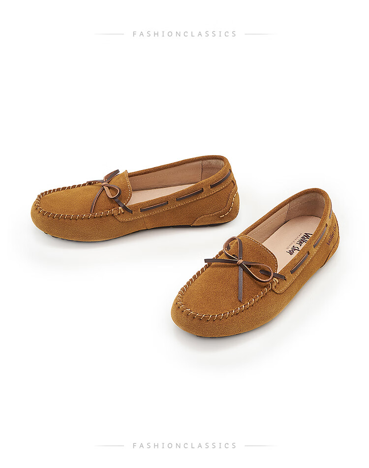 Walker Shop Aokasuo Casual Shoes for Women, Single Shoes, Soft-Soled Loafers for Office, Slip-On Flat Loafers for Women C131016 12