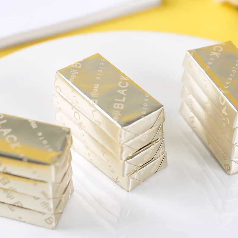 明治钢琴黑巧克力盒装26片120g(代可可脂) 日本进口零食生日礼物