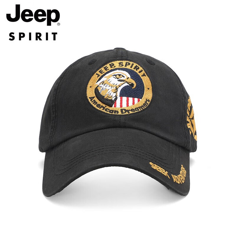 JEEP Men's All-Season Baseball Cap, Stylish Embroidered Visor Hat, Casual Outdoor Sports Cap for Men And Women A0060