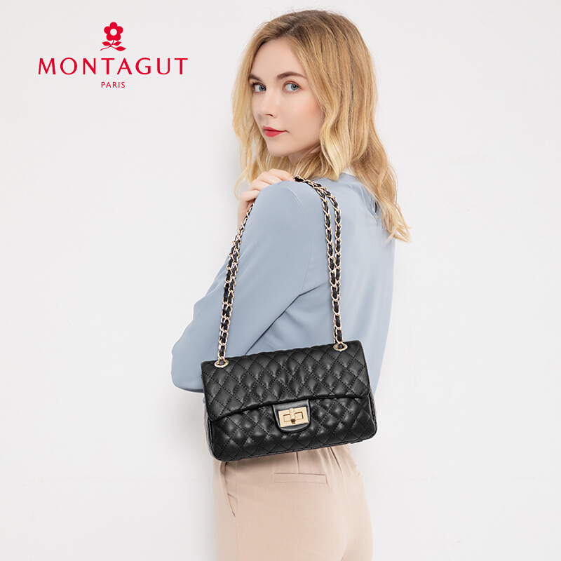 MONTAGUT Women's Handbag, Chanel-Inspired Chain Bag, 2026 New Crossbody Bag, Shoulder Bag, Birthday Gift for Wome