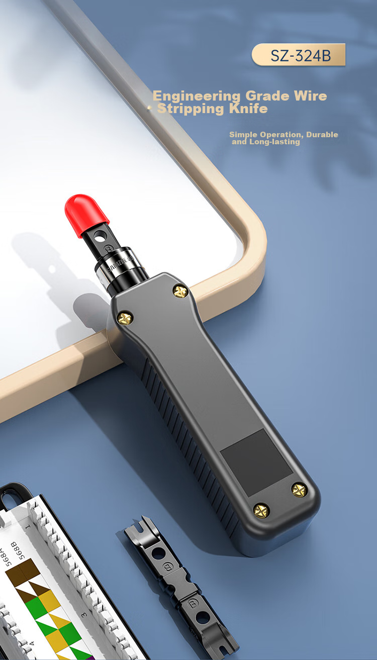 SAMZHE Cable Crimper Module Patch Panel Tool Wire Cutter Telephone Network Cable Cutter SZ-324B (Unit: Box) 1