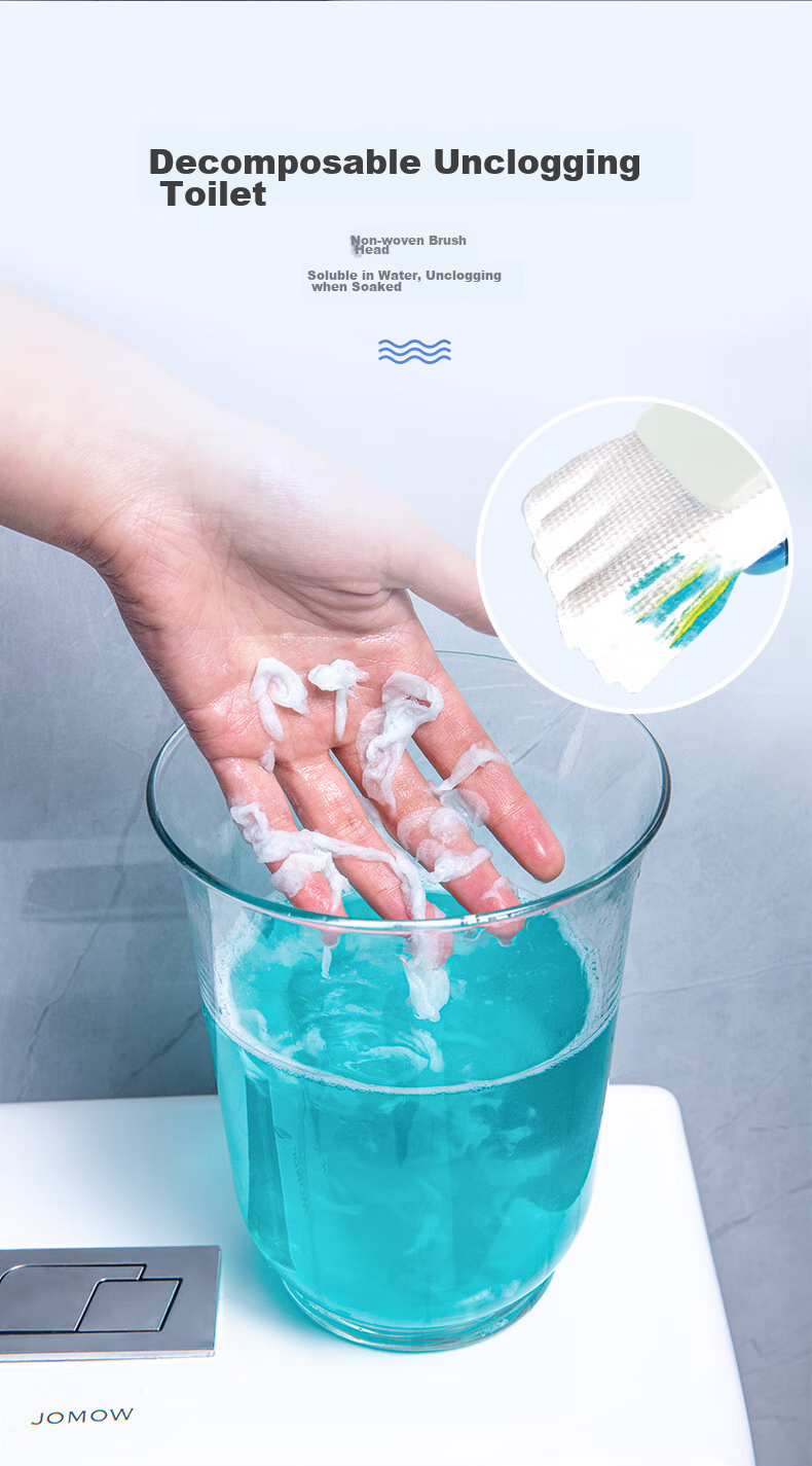 Lansais Disposable Toilet Brush Replacement Heads 36pcs Lavender Scented Deep Cleaning 5