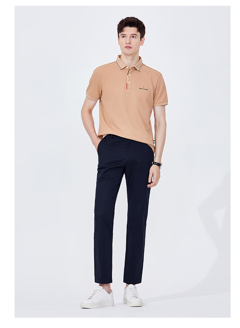 Navigare Men's Sweat-Free Short-Sleeve Commuter Casual Polo Shirt with Collar, 1325524566 19