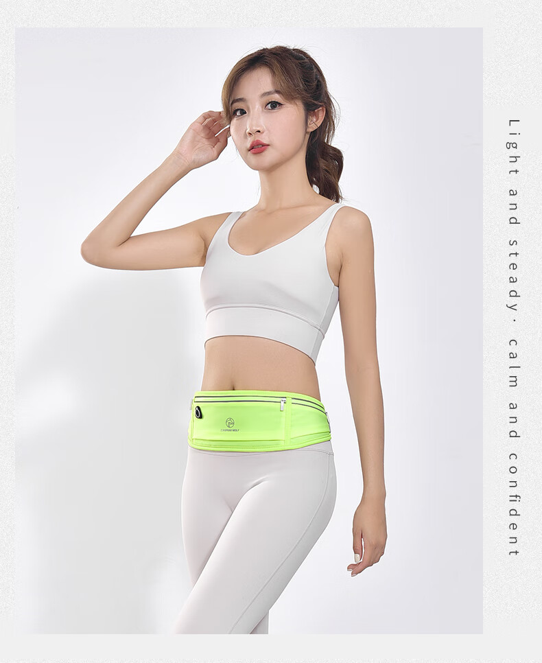 CASPIAN WOLF Sports Running Waist Pack for Men And Women, Sweat-Proof Phone Waist Bag, Marathon Gear, Fitness Invisible Waist Belt Phone Pouch 20