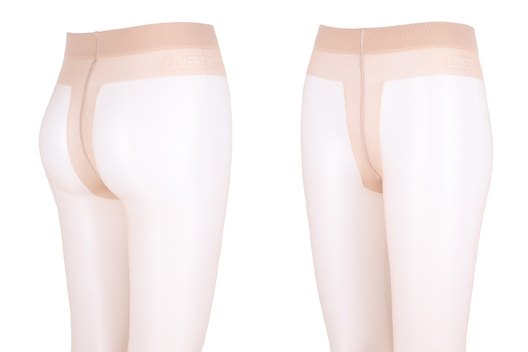 Limerence Venus T-Crotch Stockings, Ultra-Thin Vintage Elegant White Silk Patterned Sexy Dance Versatile Lace Pantyhose 9