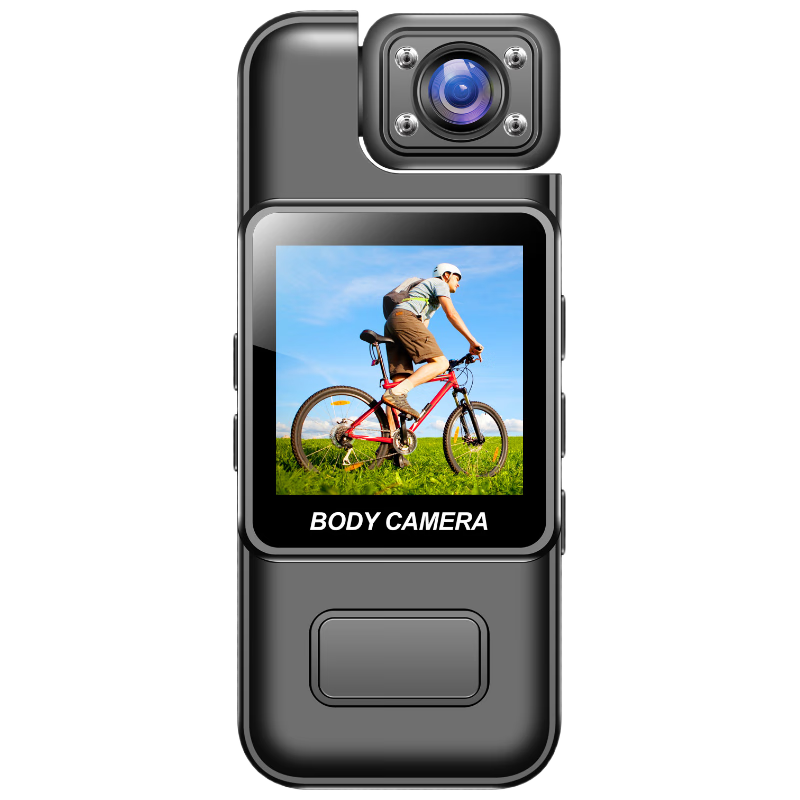 Mengduofu Body-Worn High-Definition Night Vision Law Enforcement Camera, Portable Chest-Mounted Mini Recorder for Work Meetings And Cycling