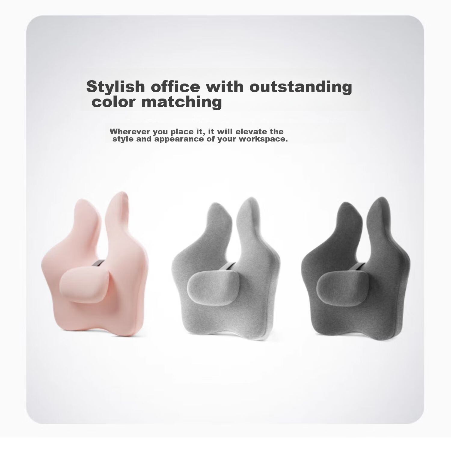 CHECA GOODS Lumbar Support Cushion for Office And Car Seats, Back Support Pad, Waist Pillow, Chair Backrest Cushio 5
