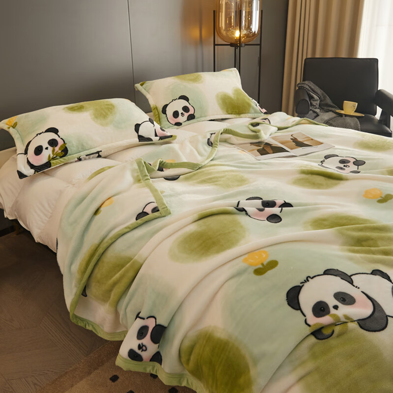 Hengyuanxiang Coral Fleece Blanket, Nap Office Throw, Bed Use Thick Winter Bed Sheet, Single Milk Flannel Small Blanket