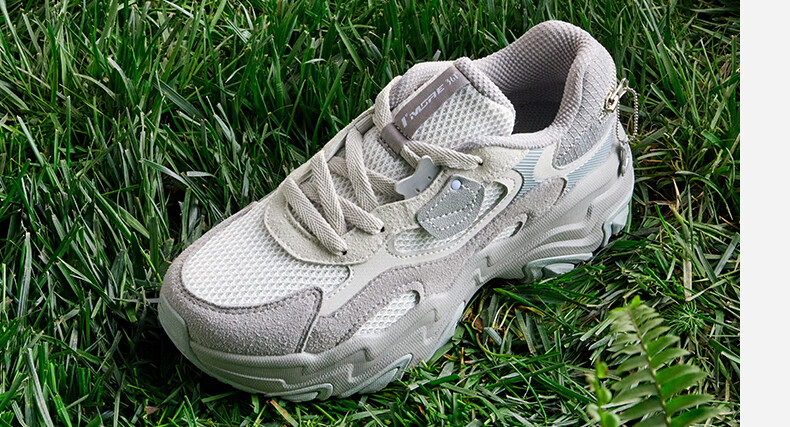 361° Women's Sports Shoes, Kangaroo Shoes, Winter Comfortable Retro Thick-Soled Dad Casual Shoes, 682516767-6 15