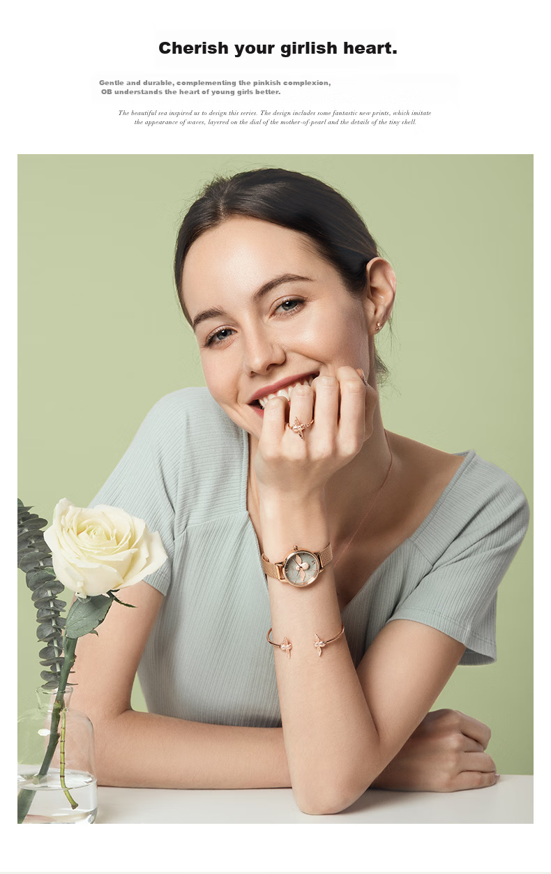OLIVIA BURTON Women's Watch, Ob Self-Operated Little Bee, European And American Fashion, Birthday And Mid-Autumn Festival Gift for Girlfriend, OB16EX116 5