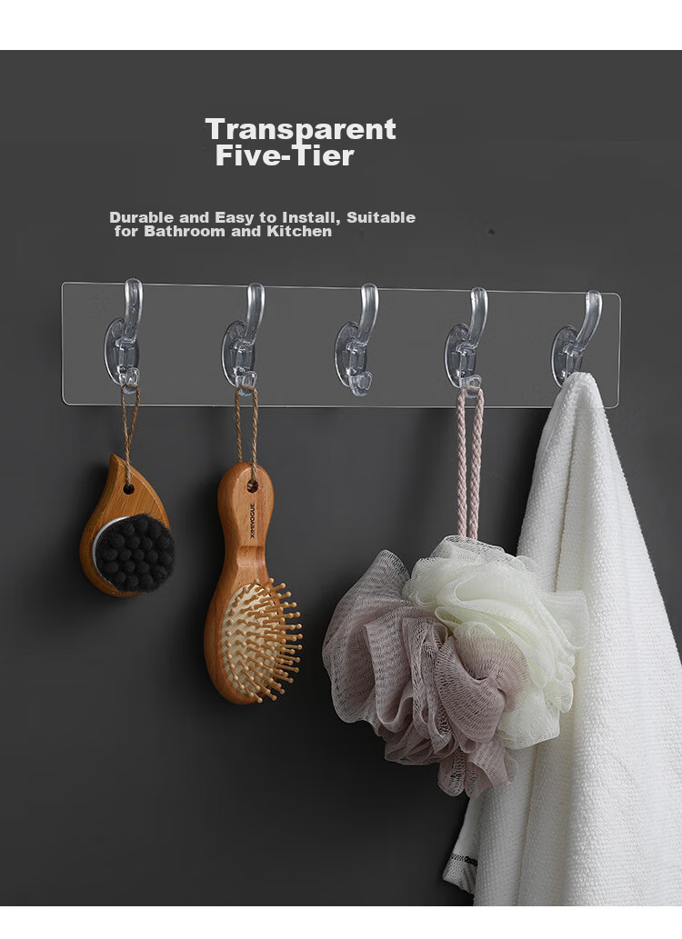 Youjialiangpin Bathroom Storage Rack, Toilet Hanging Basket without Drilling, Large Plastic Wall-Mounted Organizer 1
