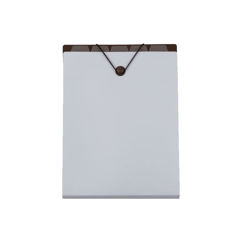 Nakabayashi [Back to School Essential] Nakabayashi A4 Vertical Accordion File Folder with Index, Document Organizer with Strap, Light Gray, DF-A411S