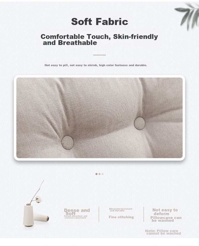 Hengyuanxiang Bed Head Triangle Cushion, Enlarged Car Backrest, Removable And Washable, Sofa Lumbar Support, Office Back Protection Pad, 55*25*50 9