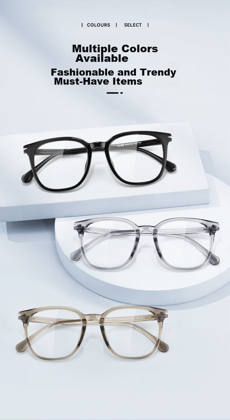 ZEISS Lenses, Myopia Prescription Available, TR90 Frame, Glossy Black, Ouna Non-Prescription Blue Light Blocking (Try-On) 5