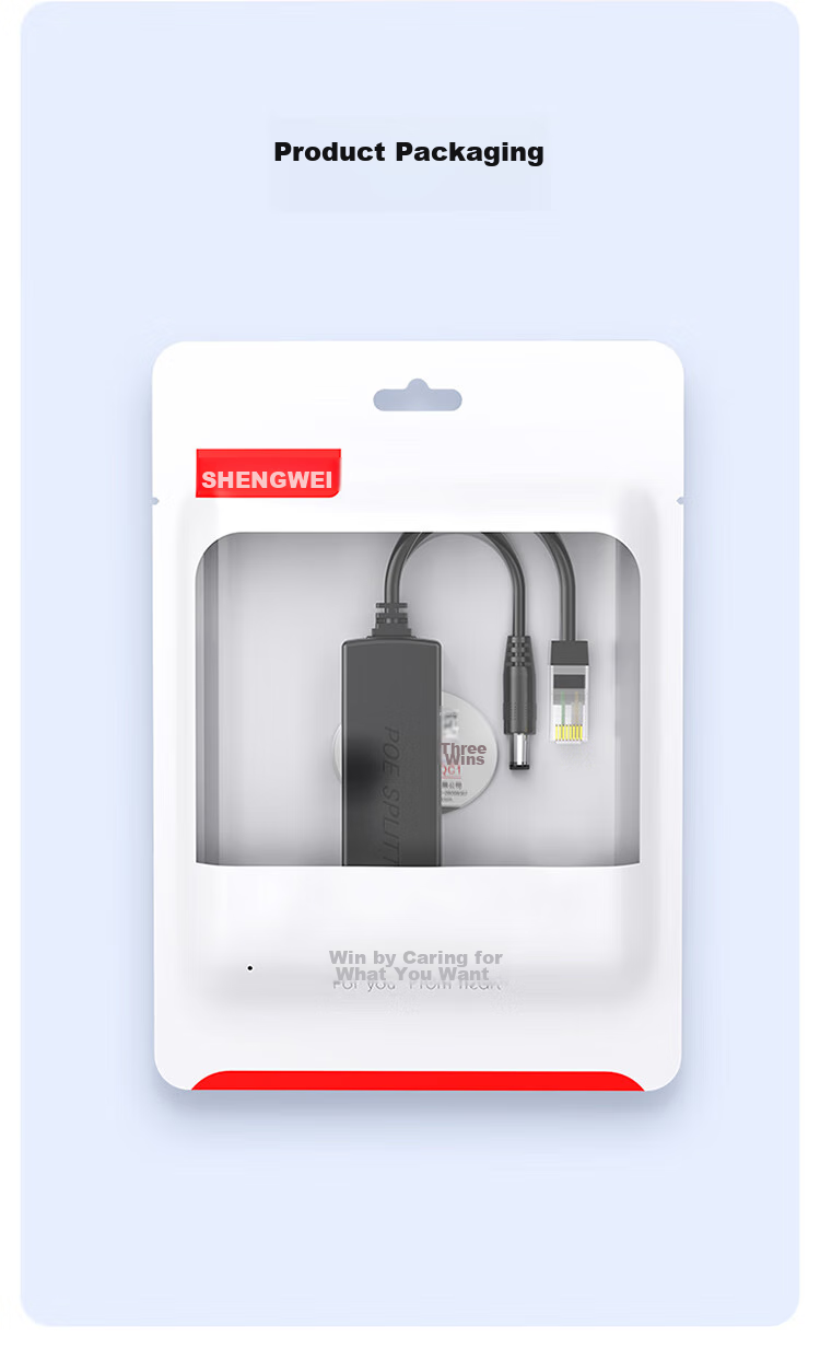 Shengwei Poe Splitter Two-In Outdoor Isolation Waterproof Network Cable Power Supply Module, National Standard 48V to 12V 1.2A, for Surveillance Switches, Network Cameras, CPOE12VF 10