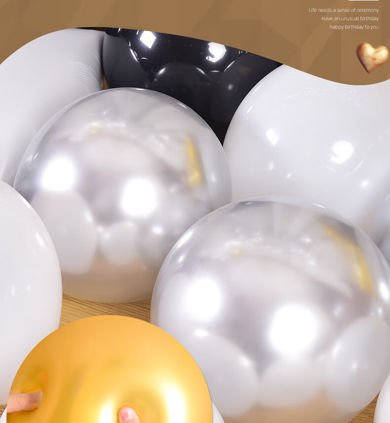 Xinxinjingyi Birthday Scene Decoration Balloons Romantic Adult Children Boys Girls Party Happy Dressing Up 2