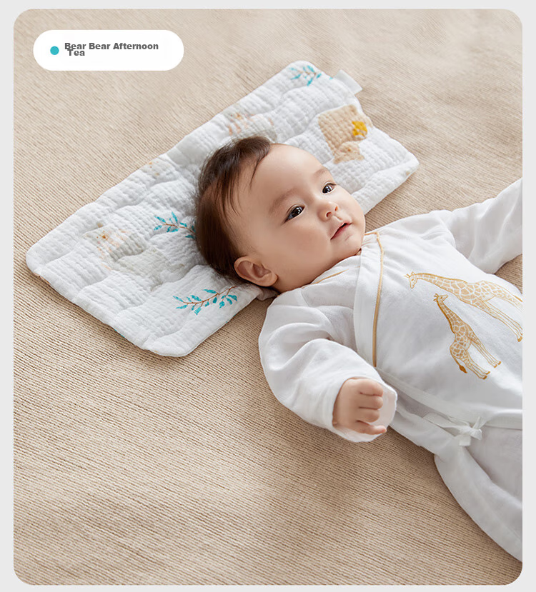 PurCotton Kids Pillow Baby Class A Antibacterial Neck Protection Biobased Soft Safe Baby Pillow 19