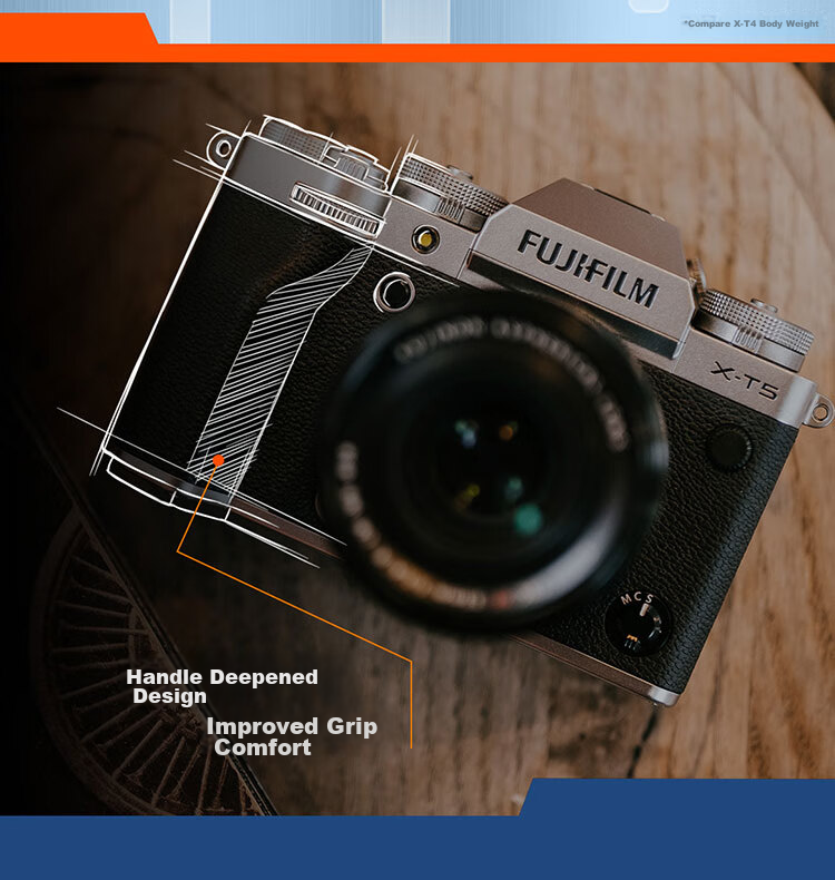 FUJIFILM X-T5/XT5 Mirrorless Camera Body Only, 40.2 Megapixels, 7-Stop Five-Axis Image Stabilization, 6K30P Video, Classic Mechanical Dial, Silver 25
