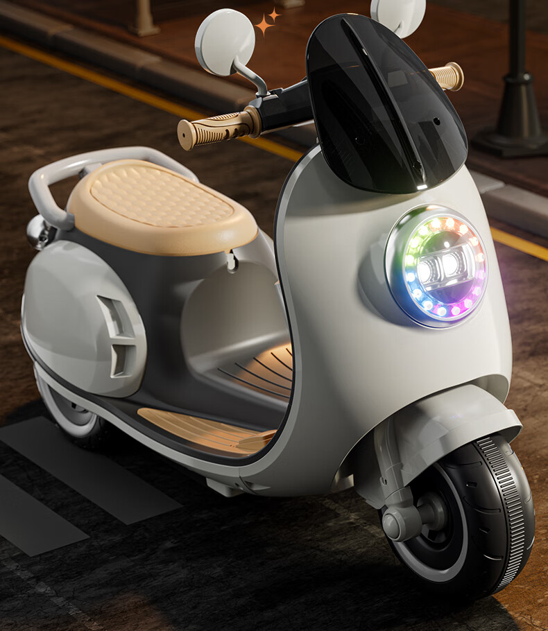ANGI BABY Children's Electric Motorcycle for Ages 1-3 Rideable Adult Electric Tricycle Toy Gift for Boys And Girls 14