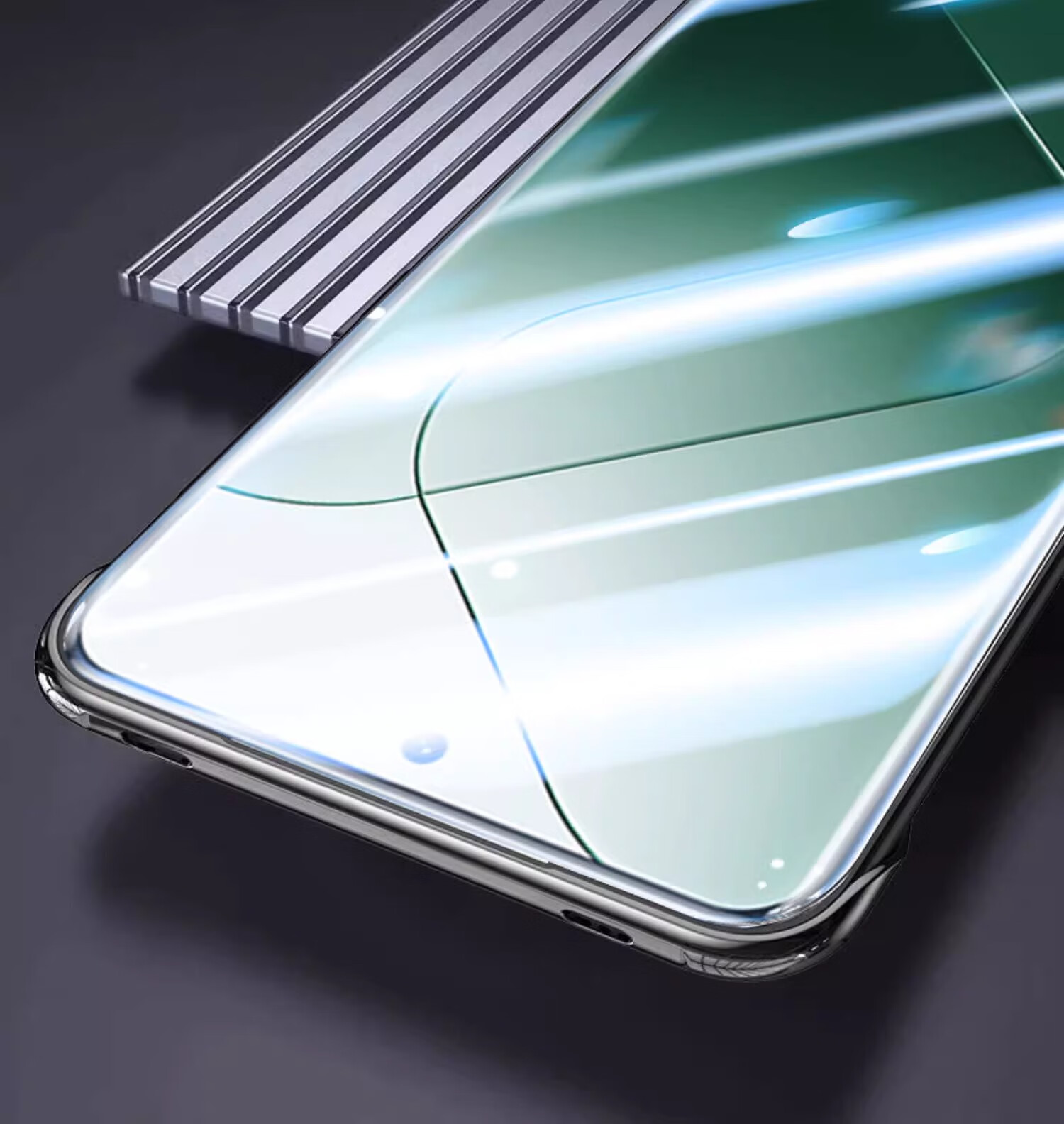 Hongzhuo Xiaomi 14 Case Ultra-Thin Transparent Shockproof Protective Cover with Electroplated Borderless Design Heat Dissipation Luxury Full Coverage HD Lens Simple Unisex Graphite Black 8