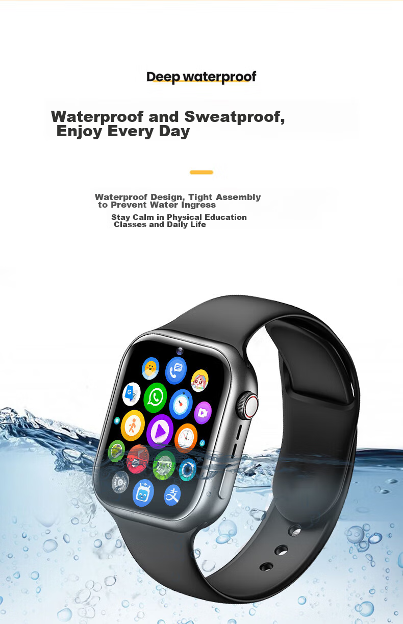 Ozing [No Game Long Standby] Children's Smart Watch Phone 4G Full Network Student Youth Middle And High School Precise Positioning Sports-Grade Waterproof Video Smart Watch 12