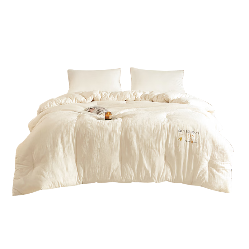Dohia Home Textiles Class A Pure Cotton Soybean Quilt, 35% Soybean Fiber All-Season Comforter, Approximately 4.8 Jin (2.4 Kg), 230*229cm